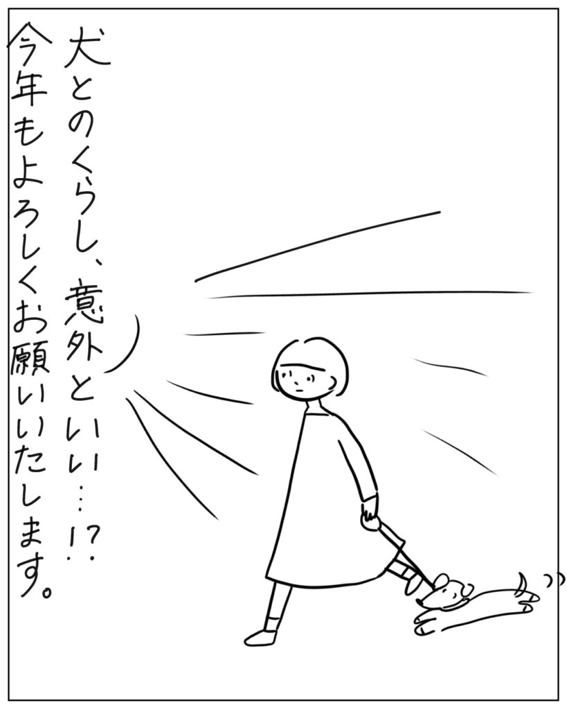 犬とのくらし、意外といい･･･！？ 今年もよろしくお願いいたします。