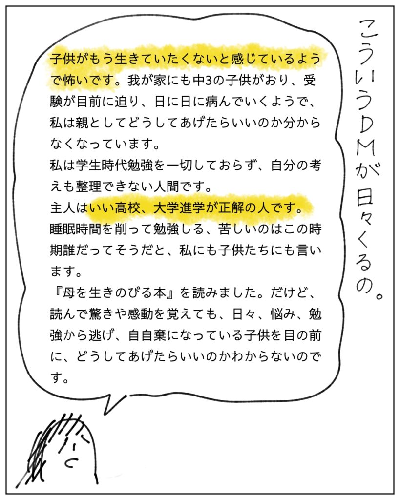 こういうDMが日々くるの。